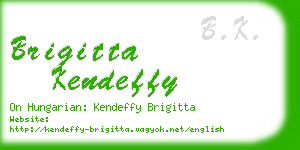 brigitta kendeffy business card